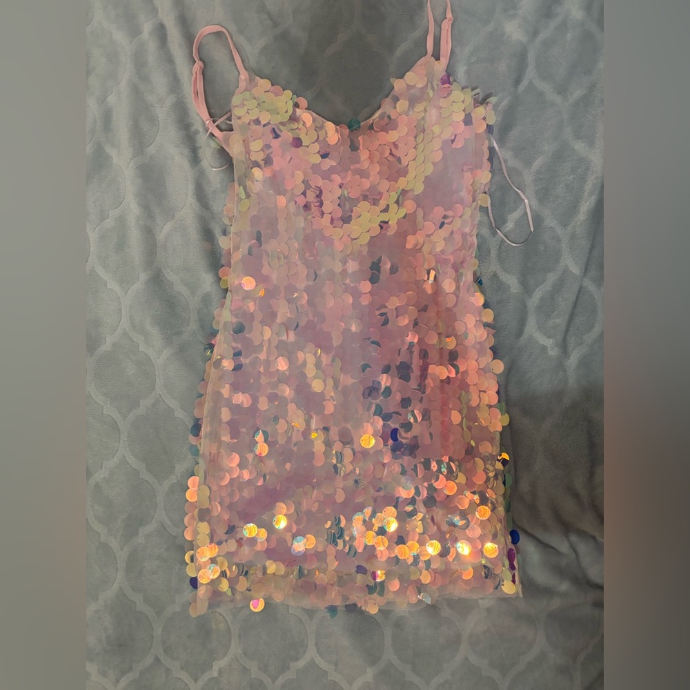 Pink Sequin Dress